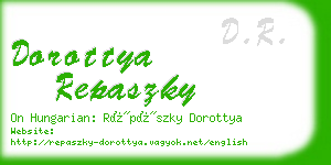 dorottya repaszky business card